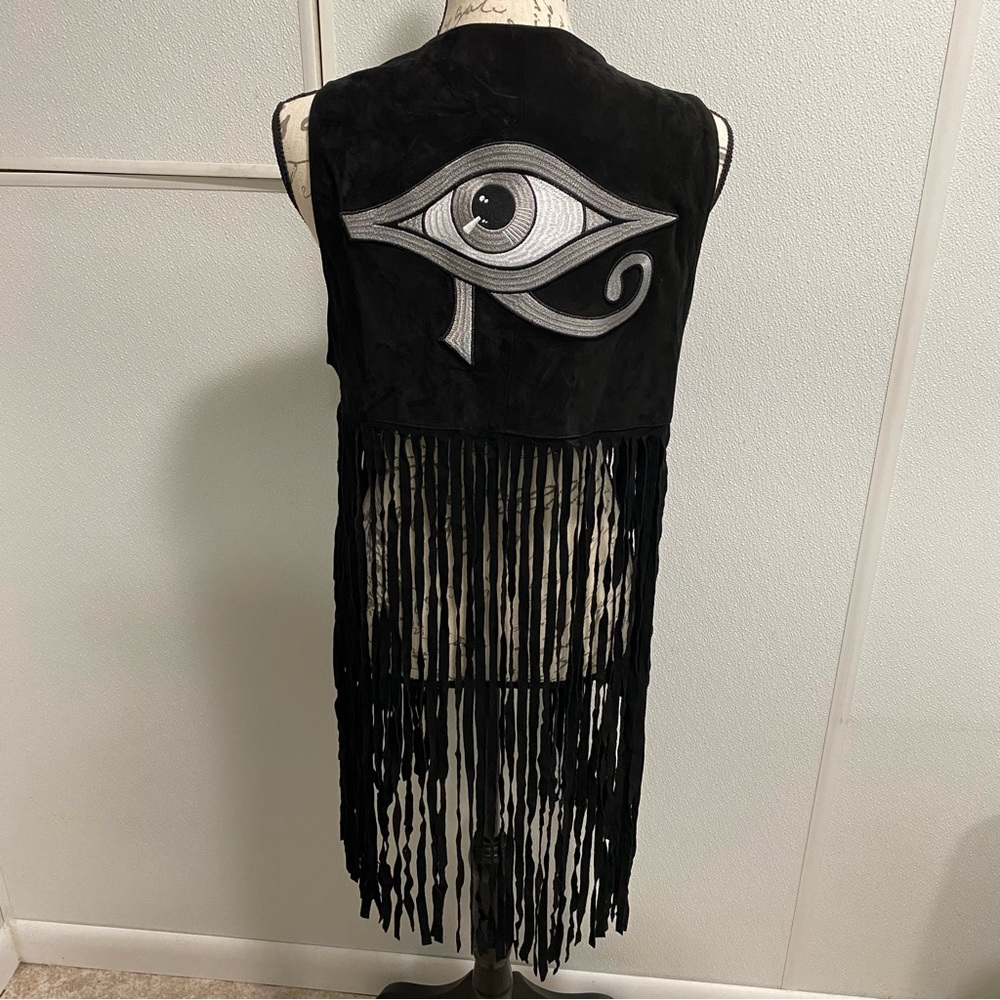Killstar Eye Of Ra Vest/Duster - 100% Suede